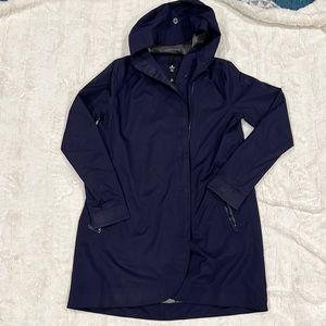 Lululemon Rain Jacket Size 6 Navy Blue Hooded